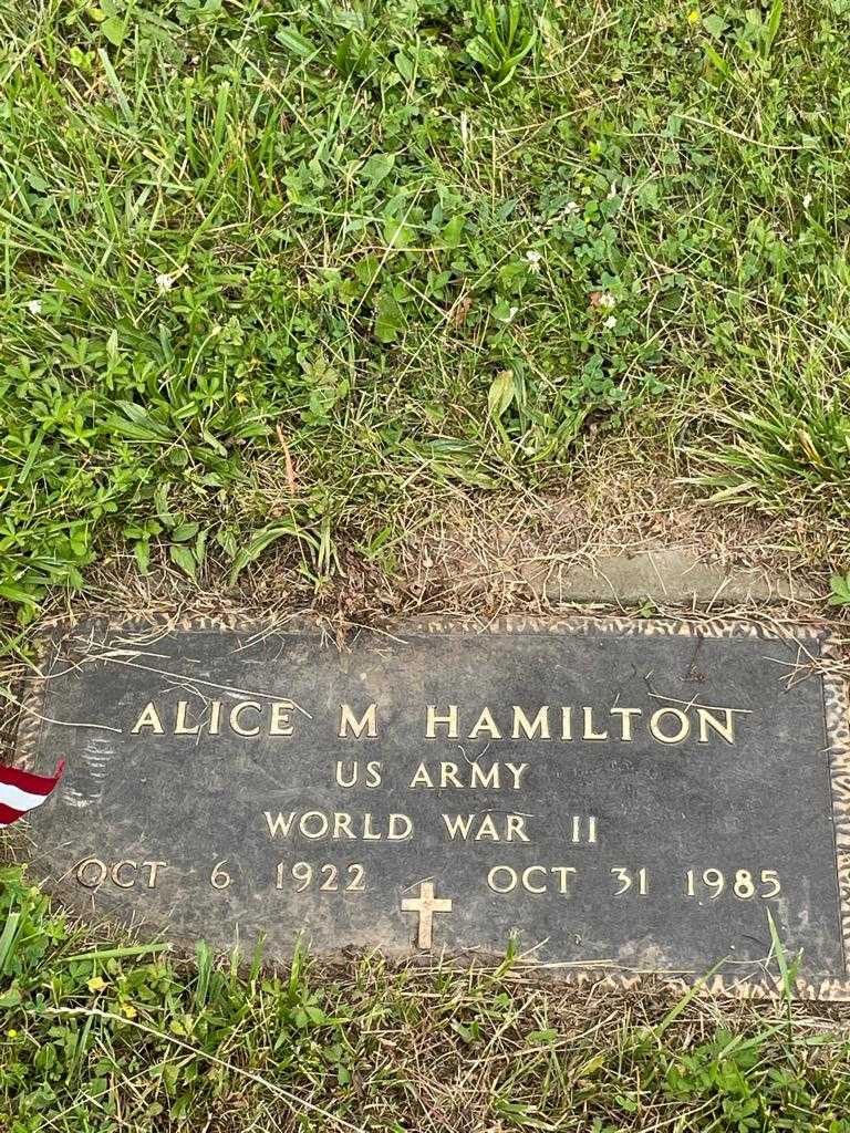 Alice M. Hamilton's grave. Photo 3
