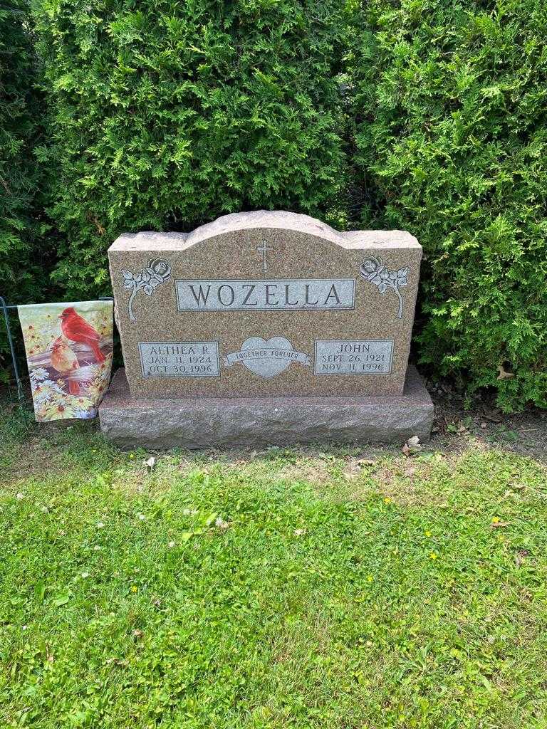 Althea R. Wozella's grave. Photo 2