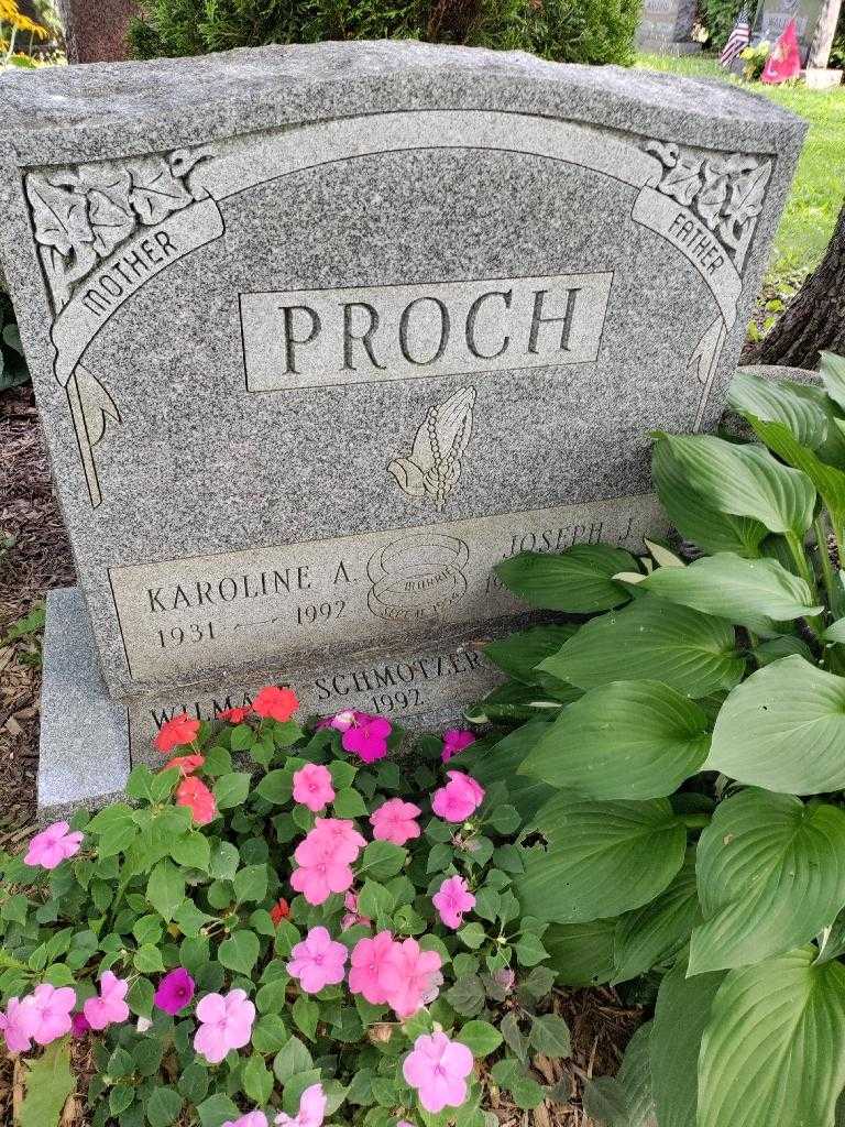 Karoline A. Proch's grave. Photo 3