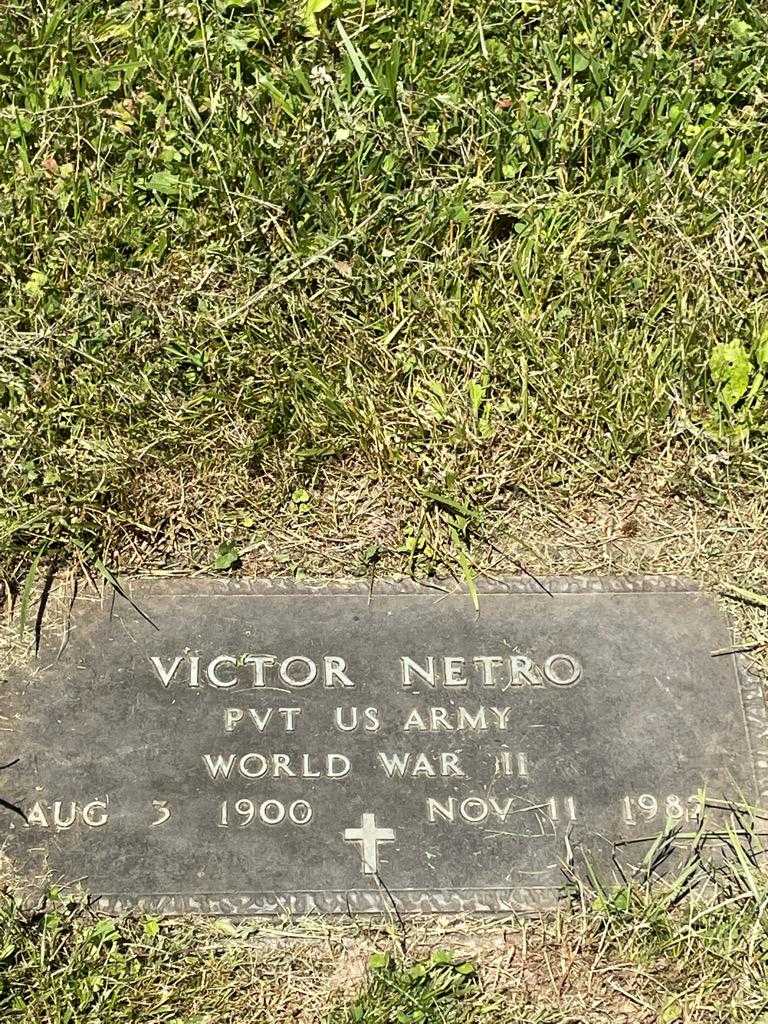 Victor Netro's grave. Photo 3