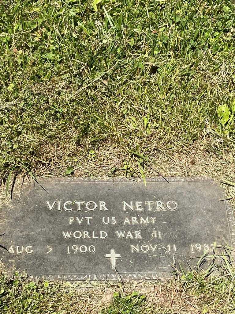 Victor Netro's grave. Photo 1