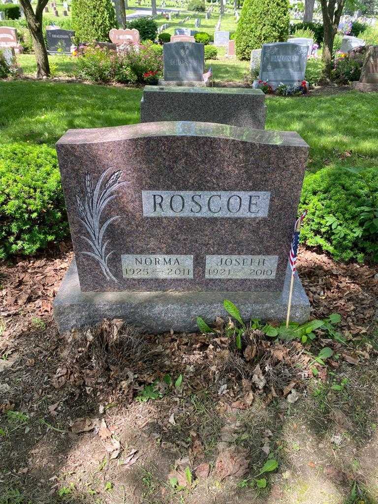Joseph Roscoe's grave. Photo 2