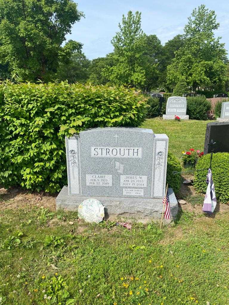 James W. Strouth's grave. Photo 2