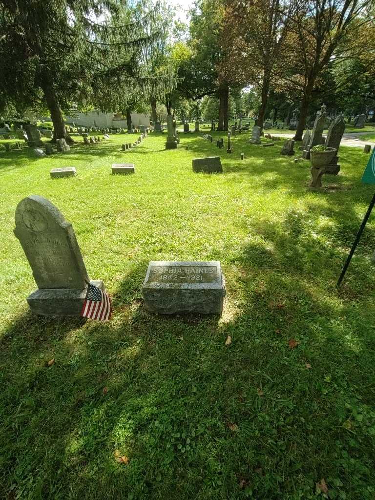 Sophia K. Haines's grave. Photo 2