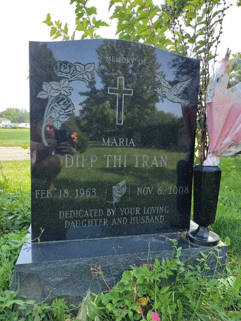 Tran Maria Thi Diep's grave. Photo 3