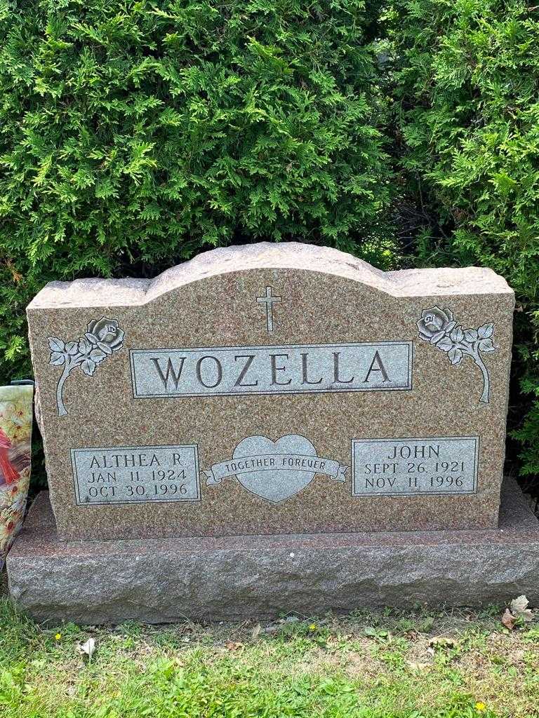 Althea R. Wozella's grave. Photo 3