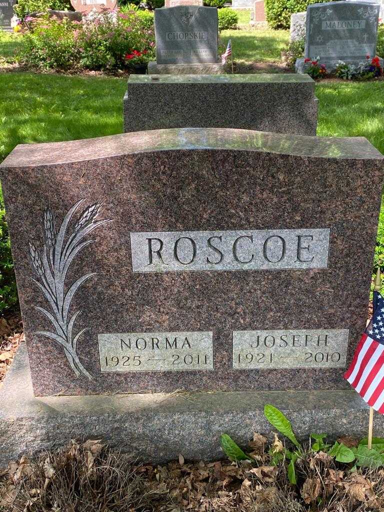 Joseph Roscoe's grave. Photo 3