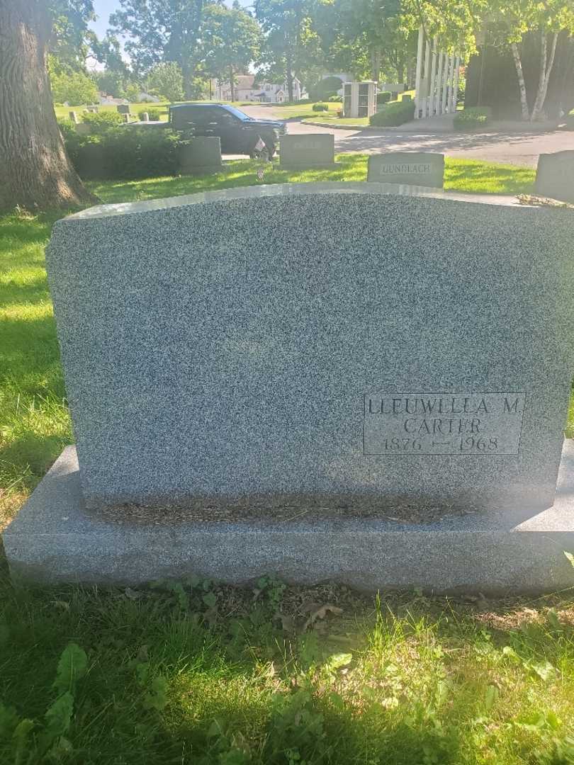 Lleuwella M. Carter's grave. Photo 3
