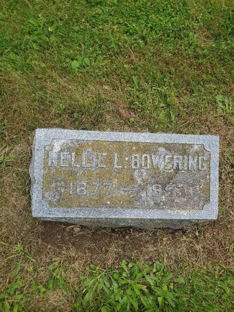 Nellie L. Bowering's grave. Photo 3