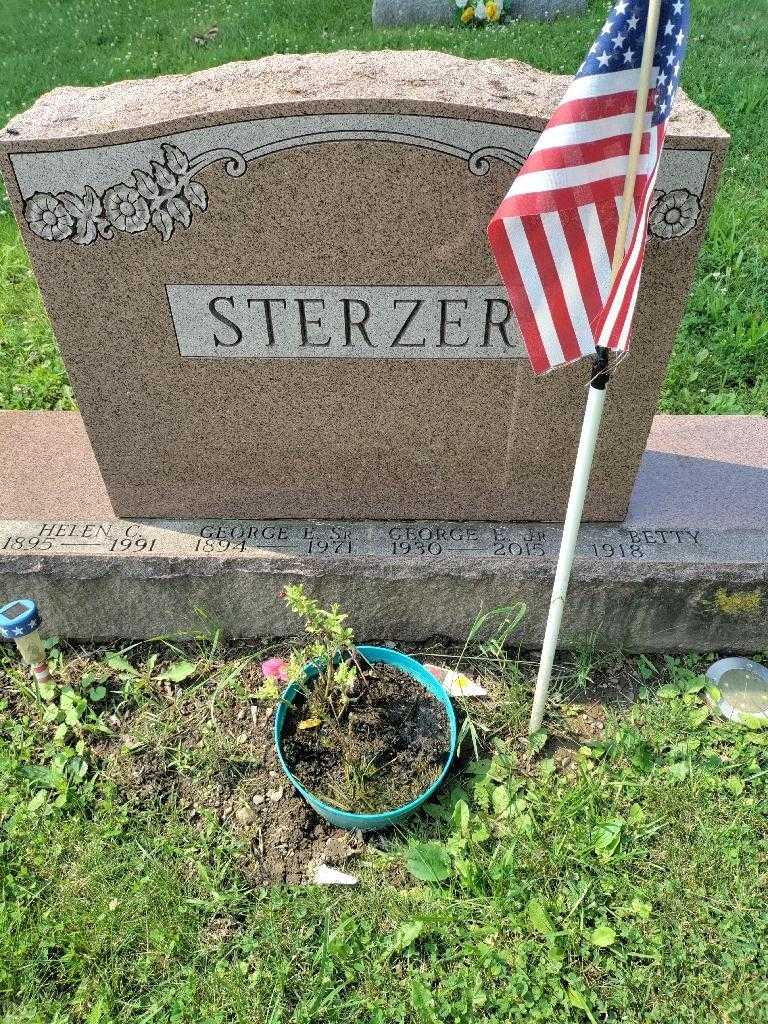 George E. Sterzer Senior's grave. Photo 3