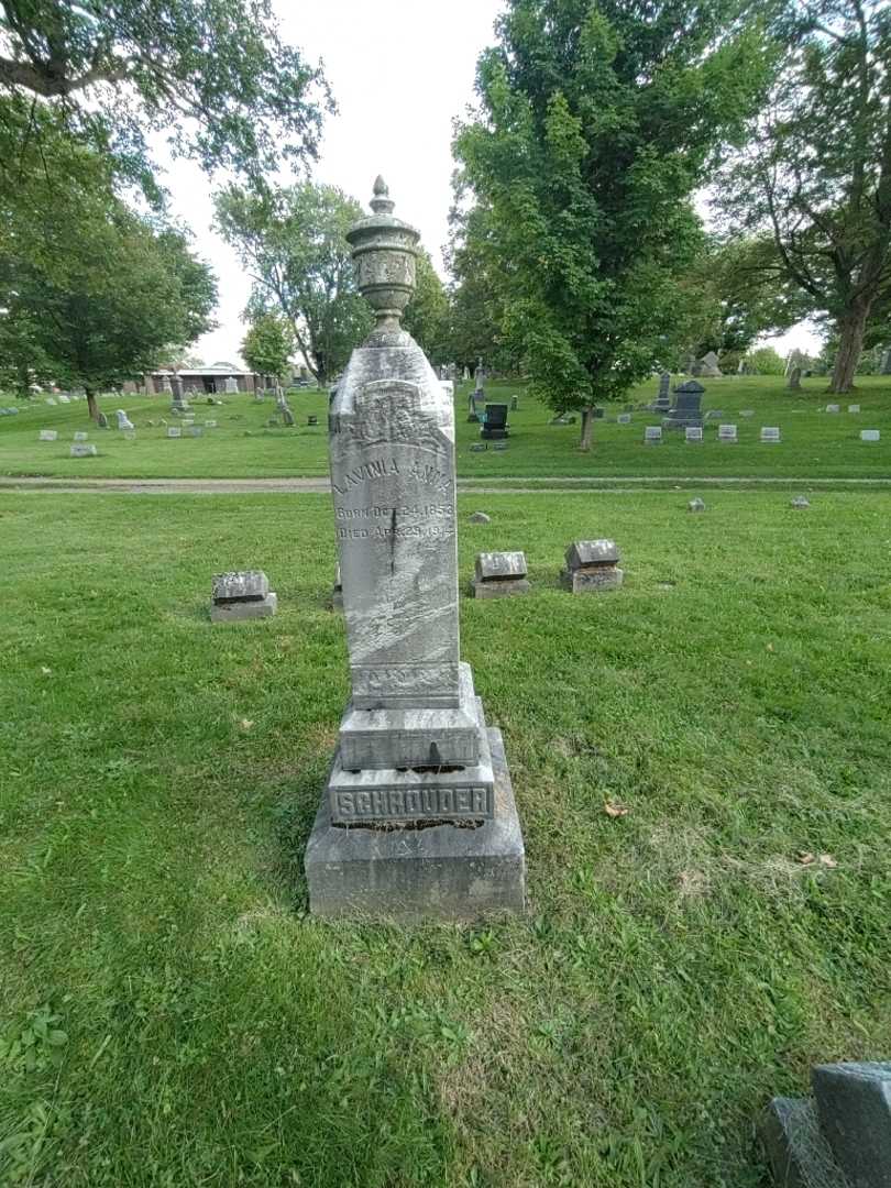 Lavinia Anna Schrouder's grave. Photo 1