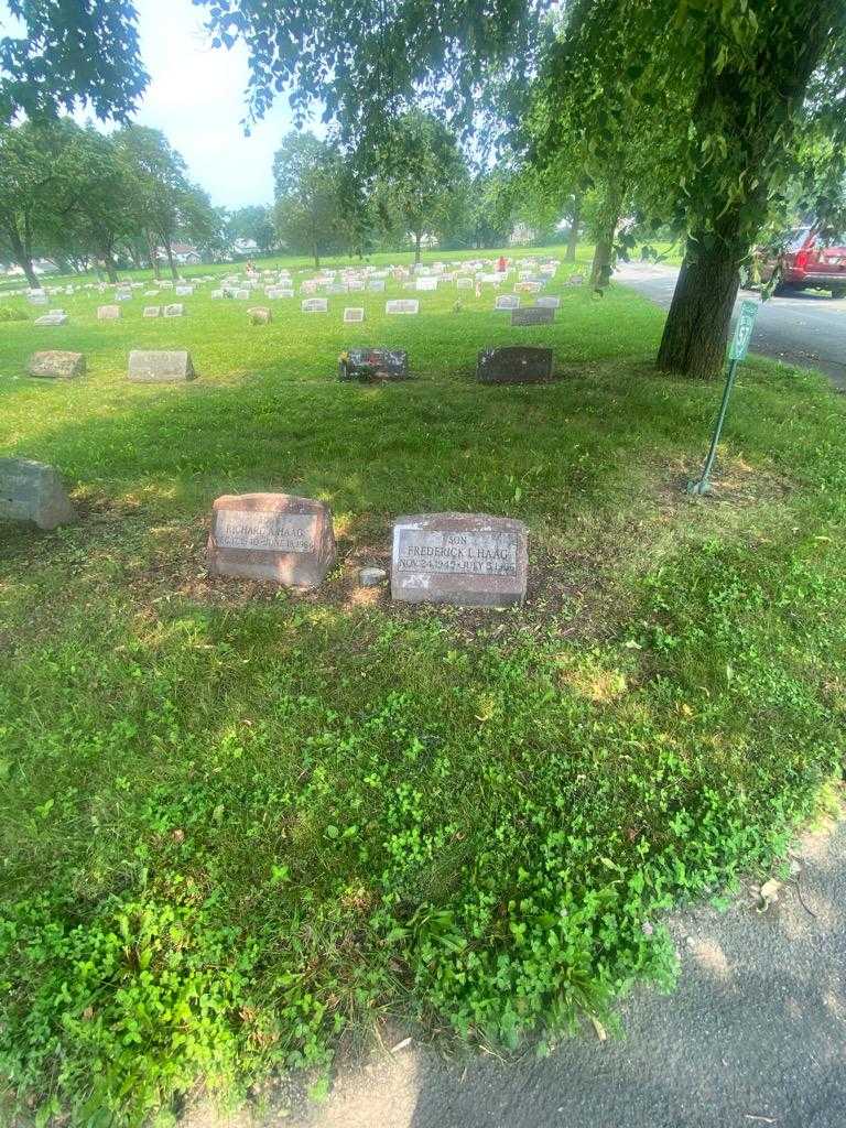 Frederick L. Haag's grave. Photo 1