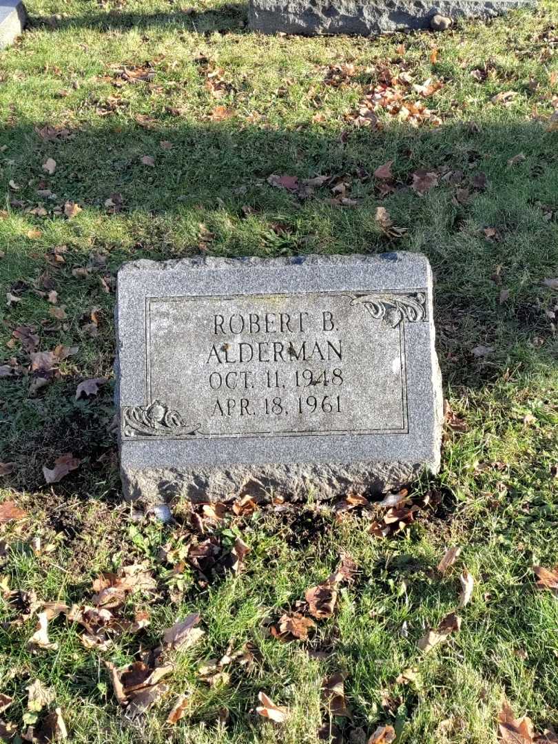 Robert B. Alderman's grave. Photo 3