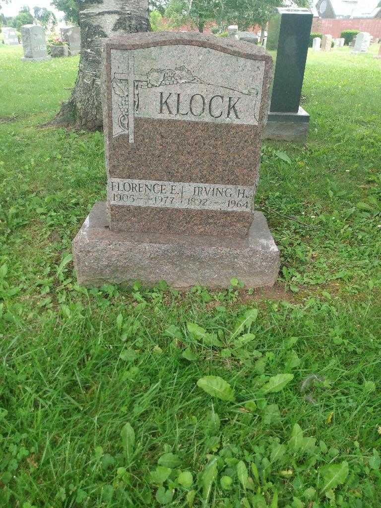 Florence E. Klock's grave. Photo 1