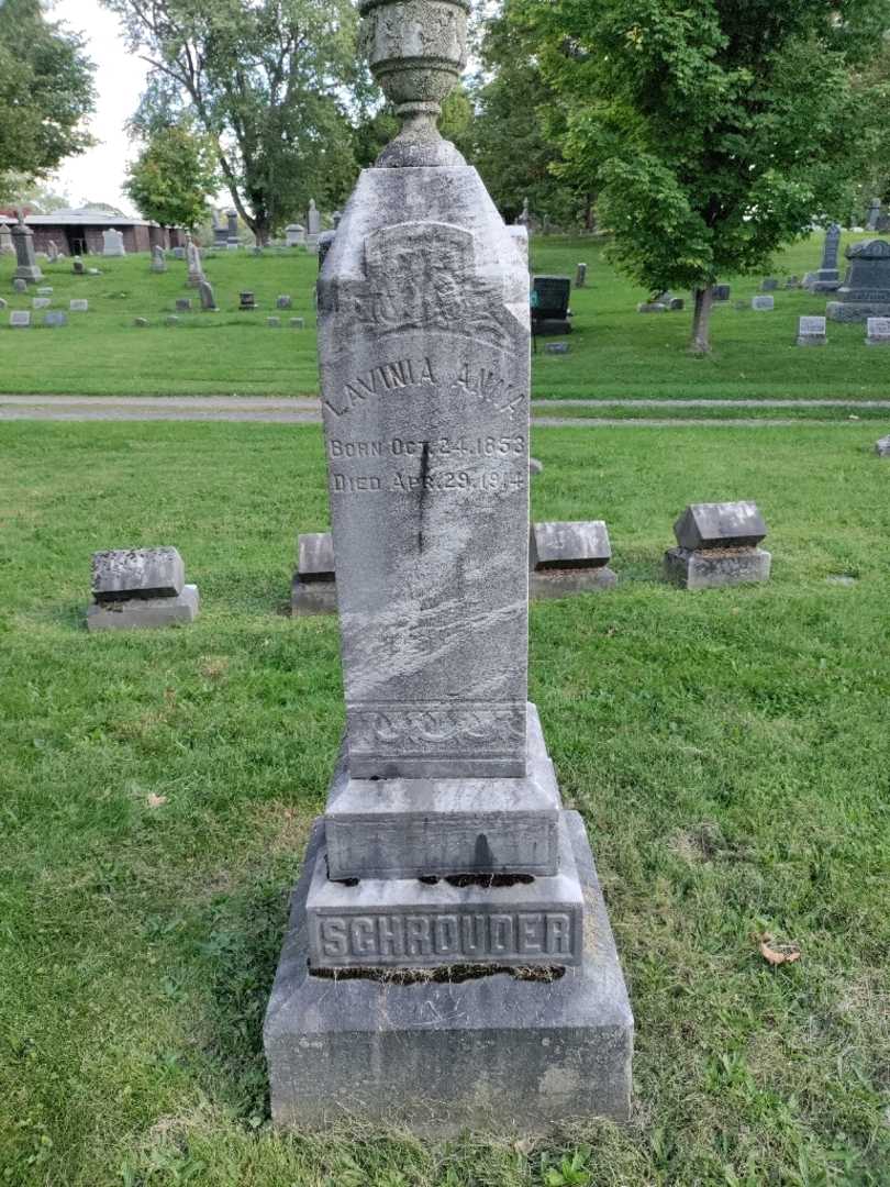 Lavinia Anna Schrouder's grave. Photo 2