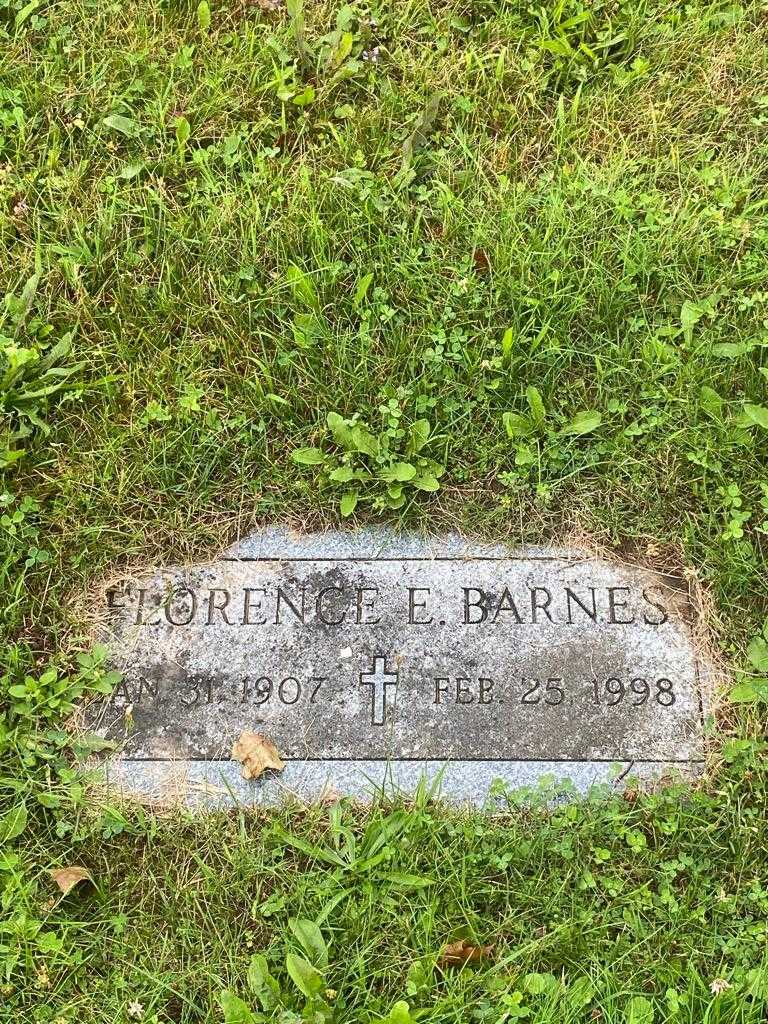 Florence E. Barnes's grave. Photo 3