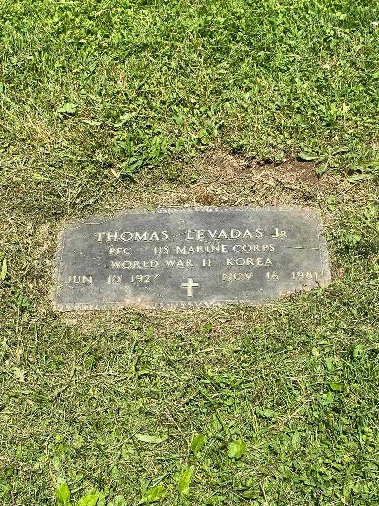 Thomas Levadas Junior's grave. Photo 3