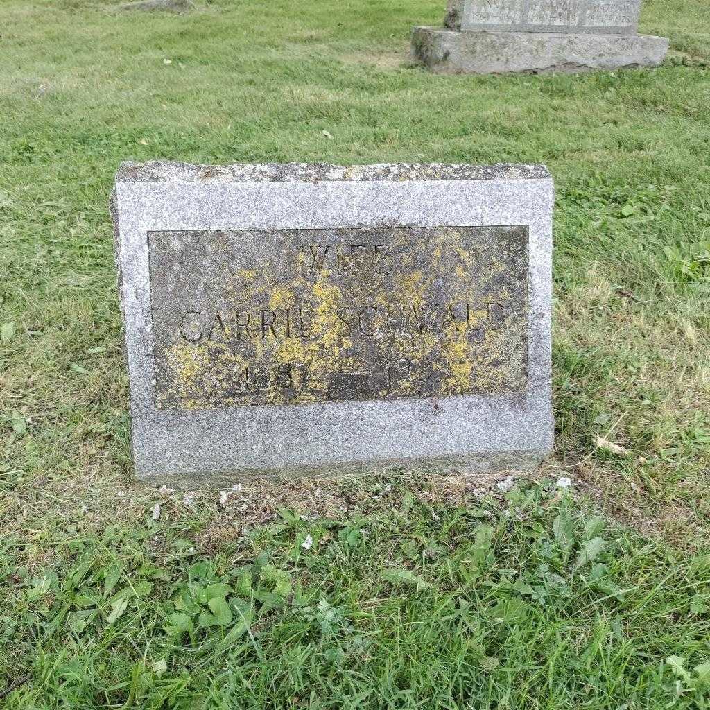 Carrie B. Schwald's grave. Photo 3