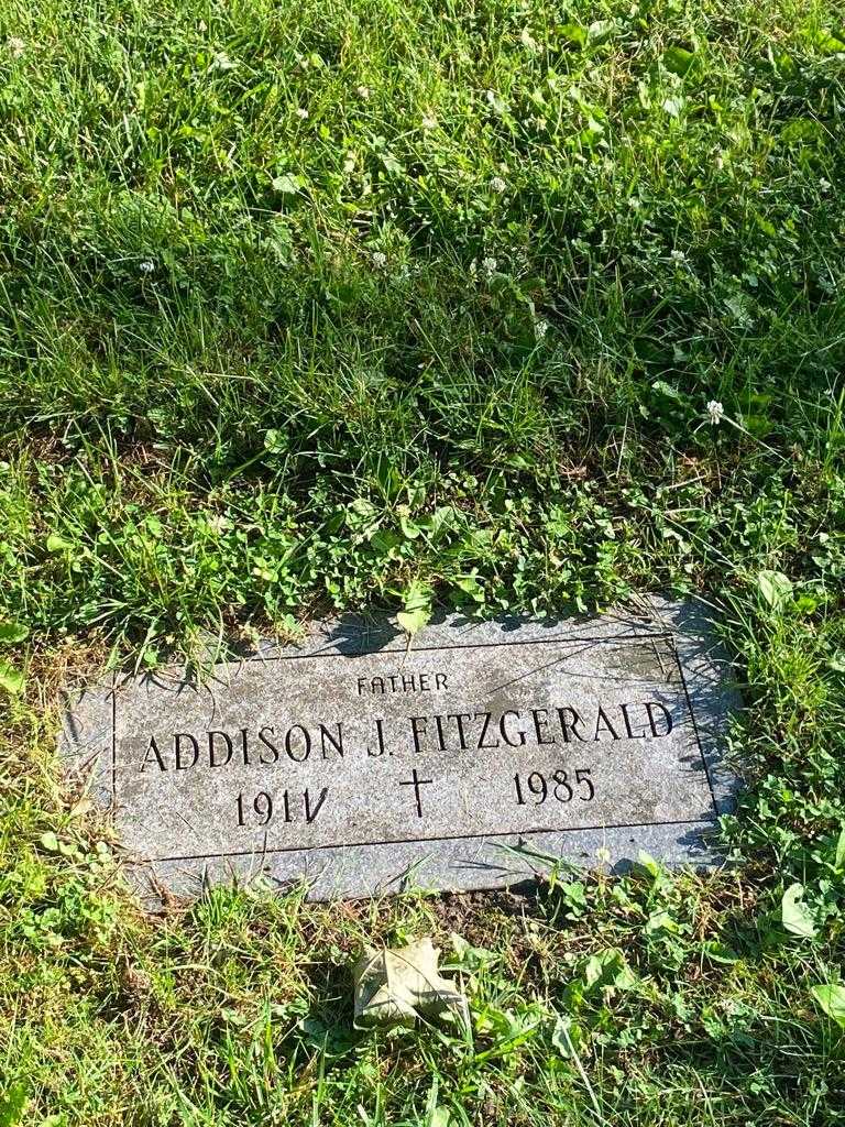 Addison J. Fitzgerald's grave. Photo 3