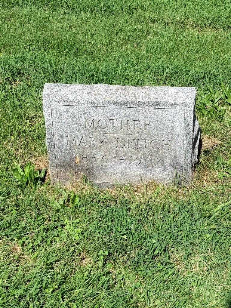 Mary A. Deitch's grave. Photo 3