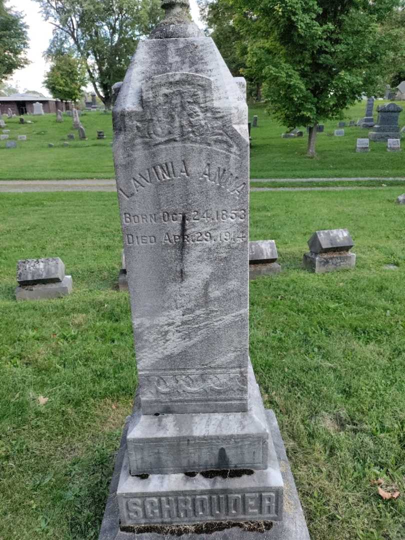 Lavinia Anna Schrouder's grave. Photo 3