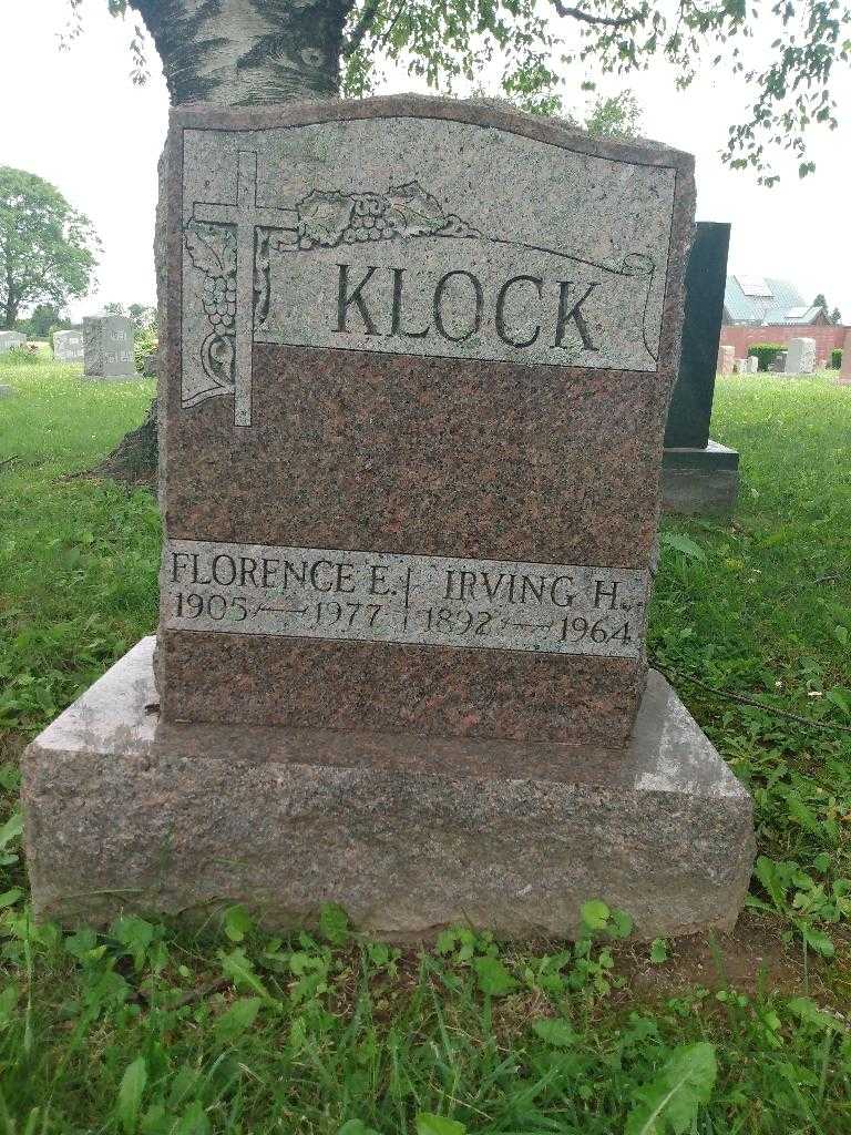 Florence E. Klock's grave. Photo 2