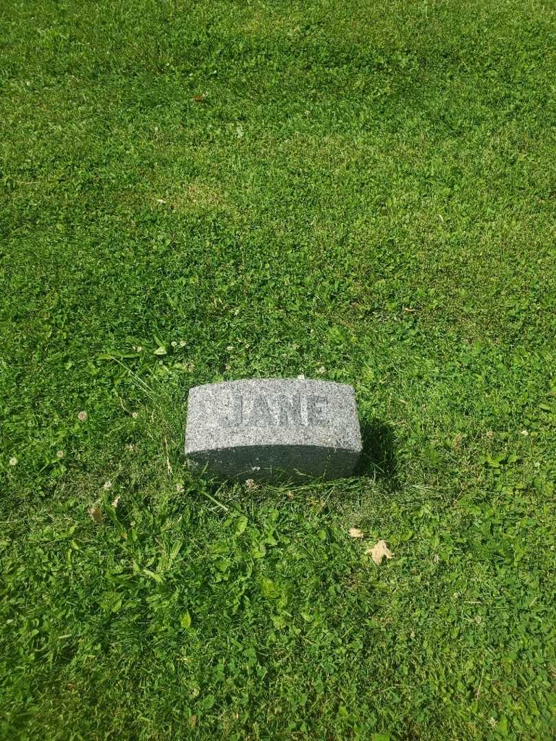 Jane A. Hawley's grave. Photo 5