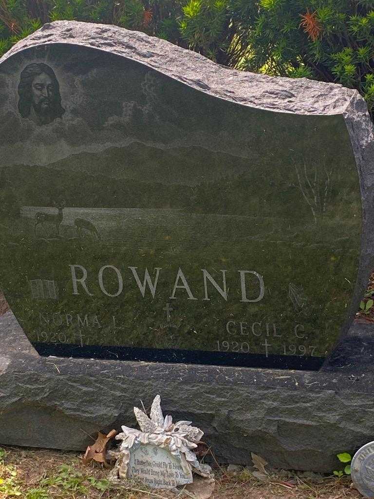 Cecil C. Rowand's grave. Photo 3