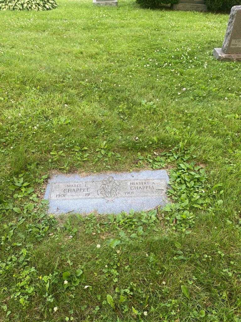 Mabel L. Chappel's grave. Photo 2