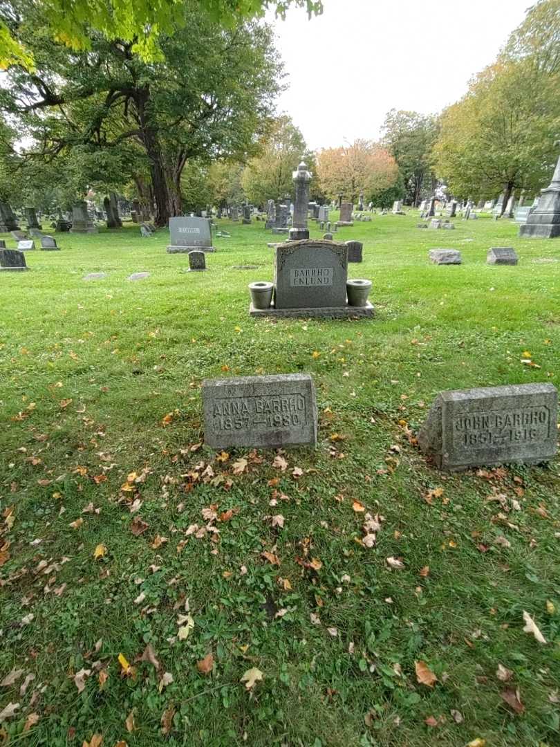 Anna Barrho's grave. Photo 1