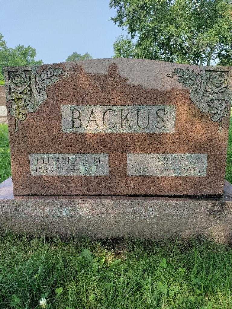 Florence M. Backus's grave. Photo 3