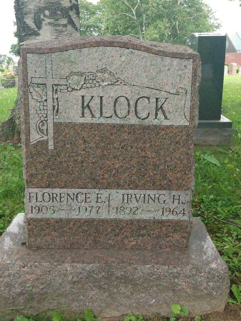 Irving H. Klock's grave. Photo 3