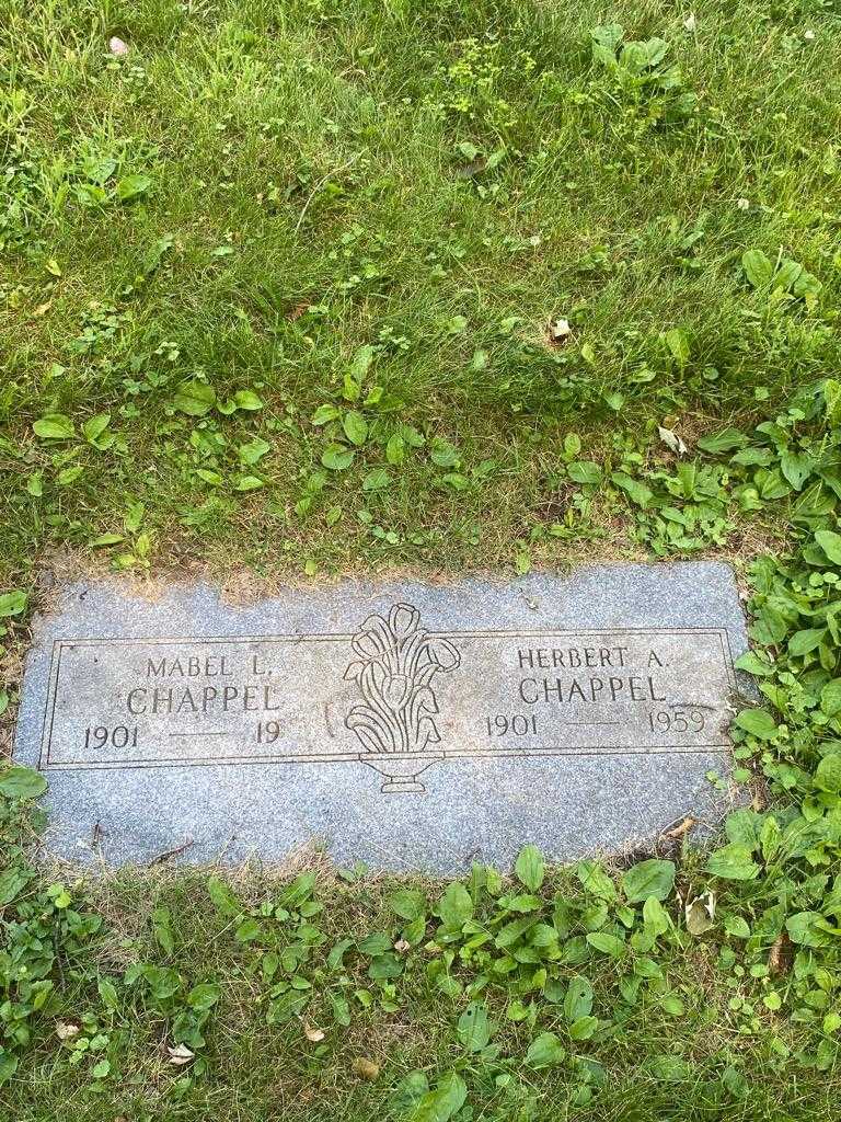 Mabel L. Chappel's grave. Photo 3