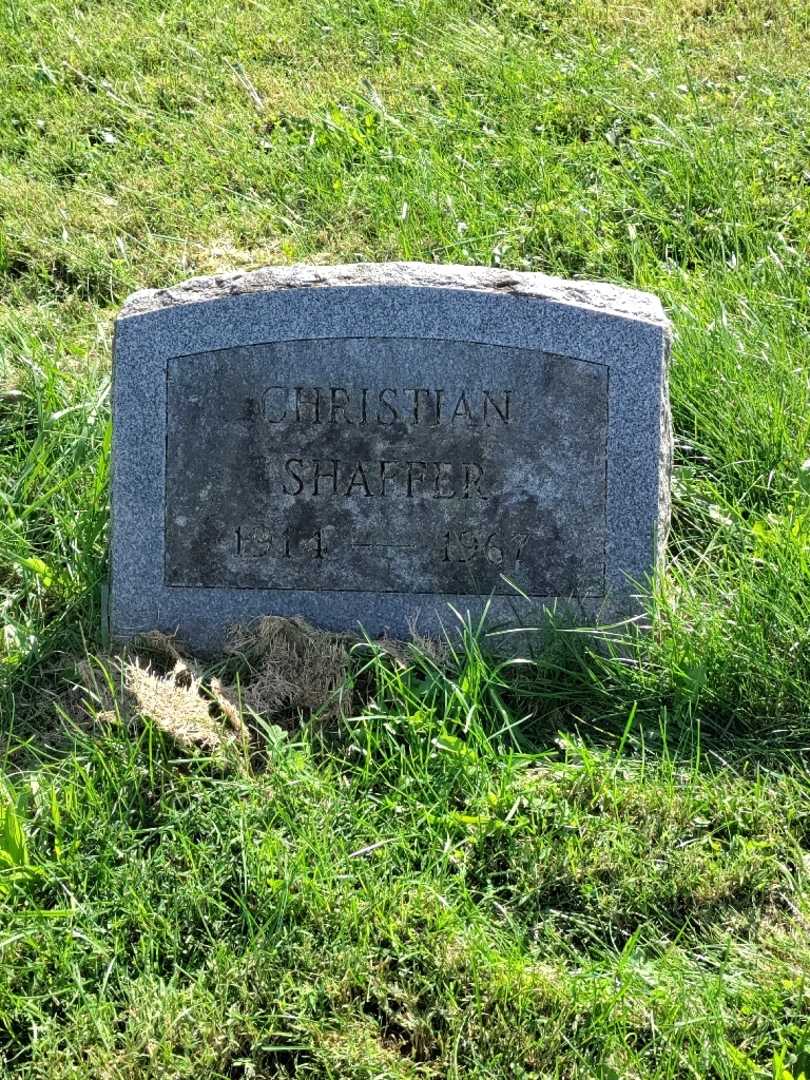 Christian Shaffer's grave. Photo 3