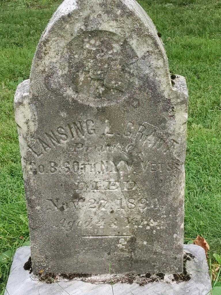 Lansing L. Grant's grave. Photo 3