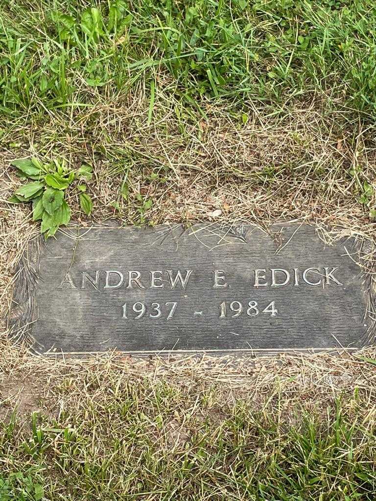 Andrew E. Edick's grave. Photo 3