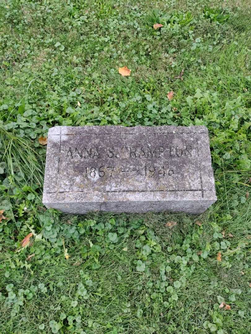Anna S. Crampton's grave. Photo 2