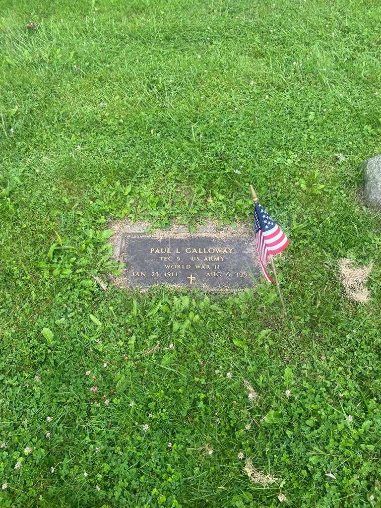 Paul L. Galloway's grave. Photo 2