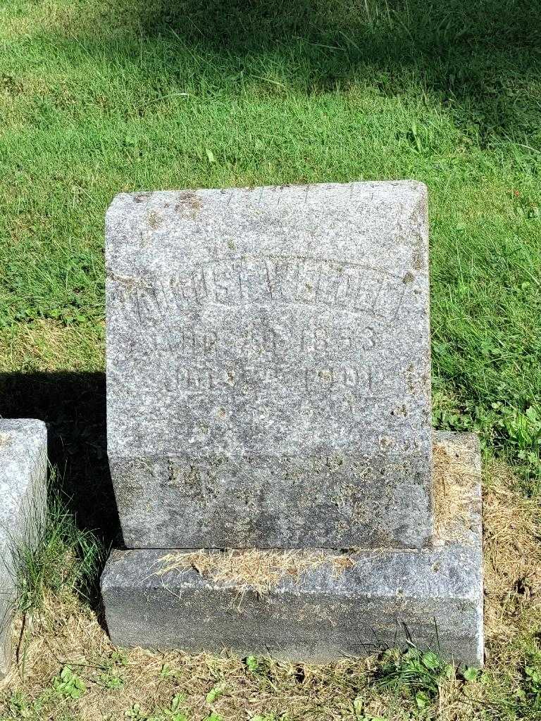 August Weldle's grave. Photo 3