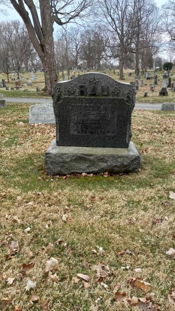 Earnest E. Rau's grave. Photo 2