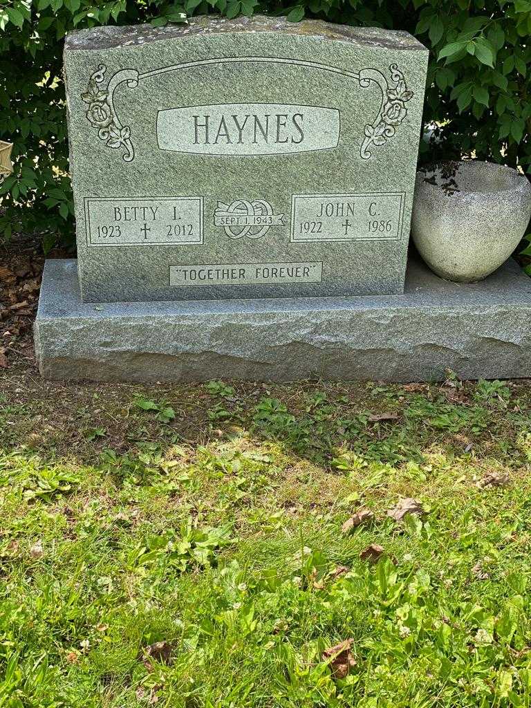 John C. Haynes's grave. Photo 3