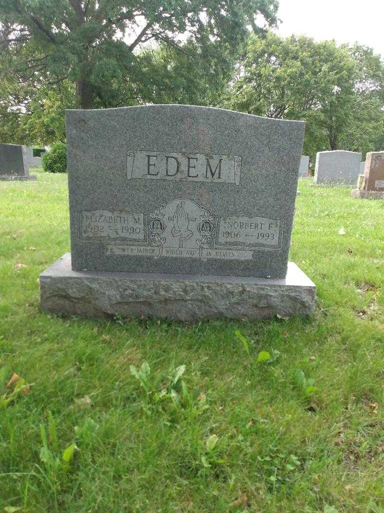 Norbert F. Edem's grave. Photo 2