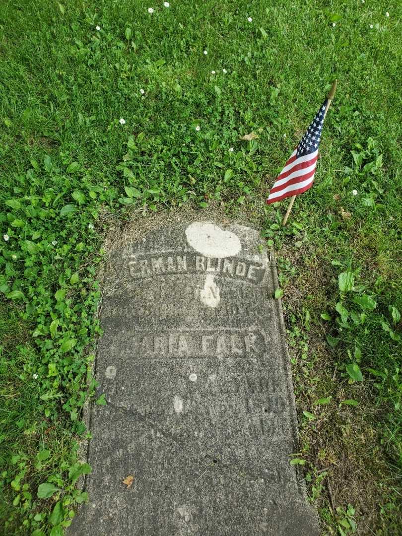 Herman Blinde's grave. Photo 1