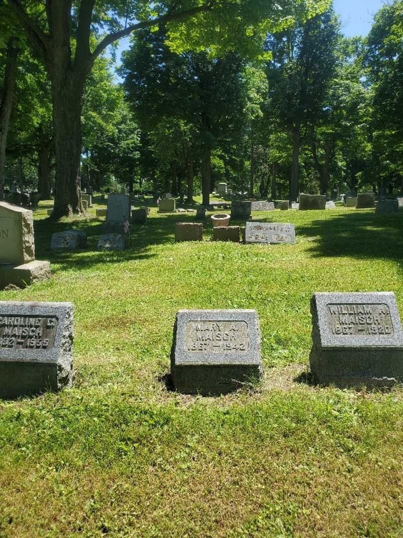Mary A. Maisch's grave. Photo 1