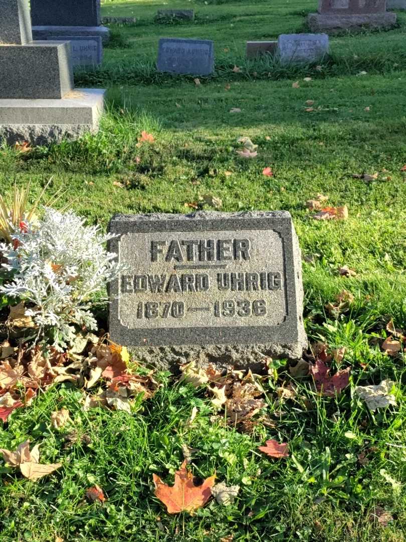 Edward Uhrig's grave. Photo 2