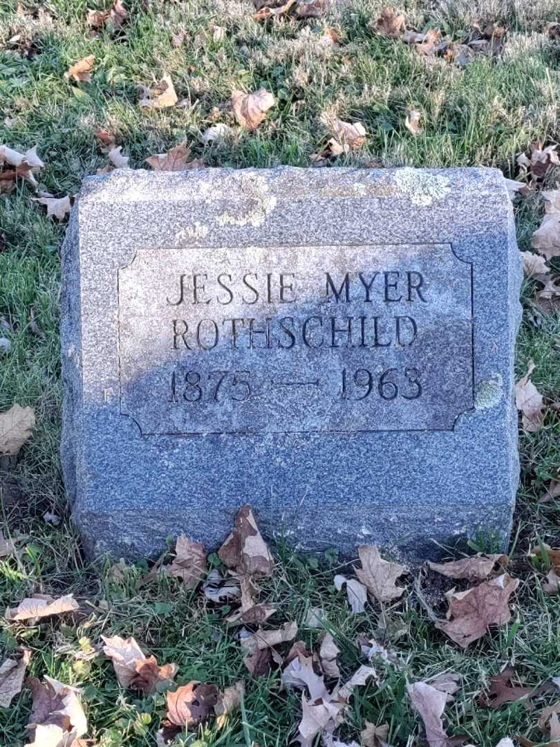 Jessie M. Myer Rothschild's grave. Photo 3