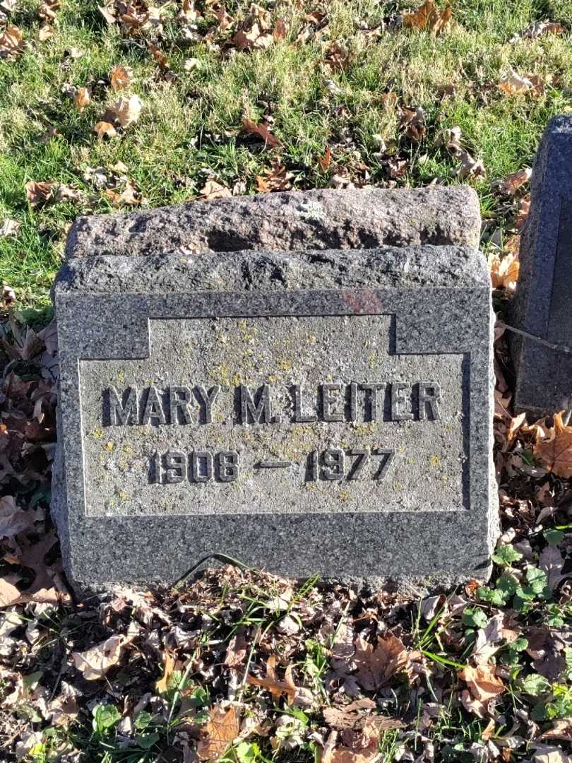 Mary M. Leiter's grave. Photo 3