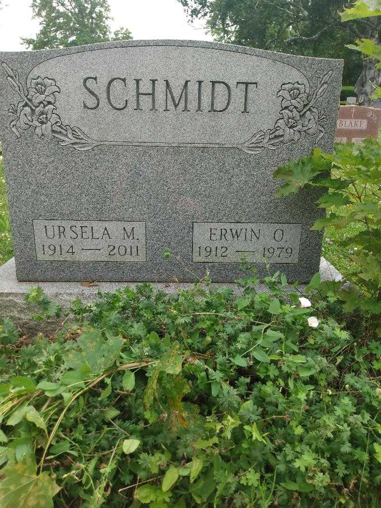 Erwin O. Schmidt's grave. Photo 1