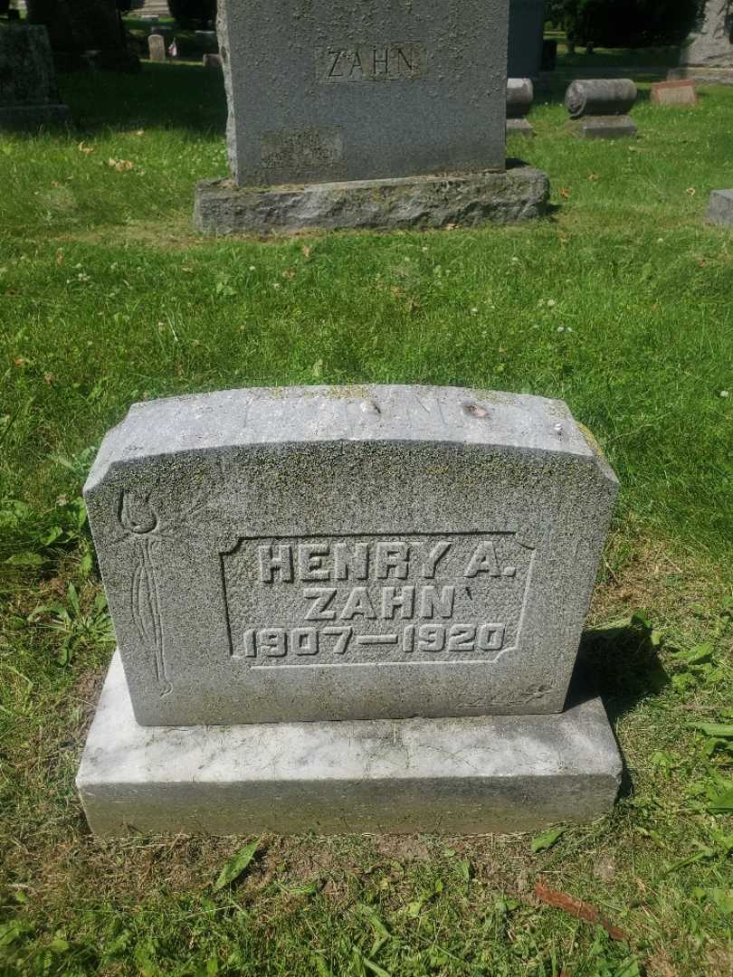 Henry A. Zahn's grave. Photo 3