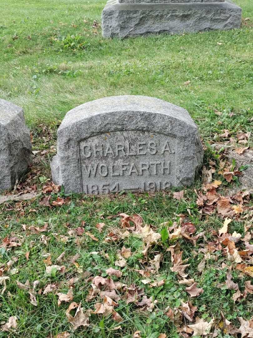 Charles A. Wolfarth's grave. Photo 2